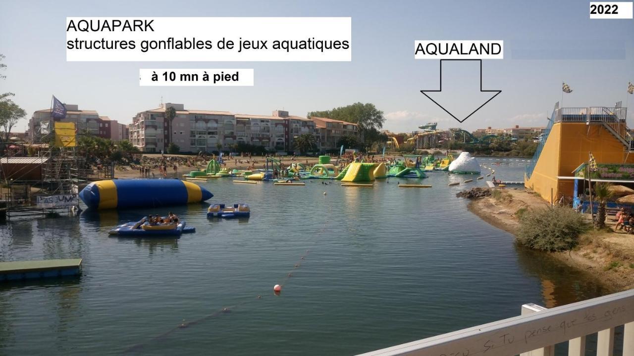 Les Locations de Lara I - T2 spacieux Loggia Parking privatif Près port, plage, Ile Loisirs Agde Esterno foto